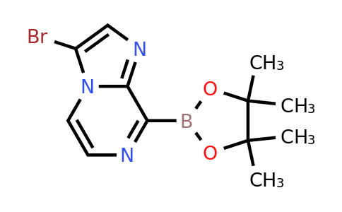 3-Bromo-8-(4,4,5,5-tetramethyl-1,3,2-dioxaborolan-2-YL)imidazo[1,2-A]pyrazine