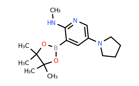 N-methyl-5-(pyrrolidin-1-YL)-3-(4,4,5,5-tetramethyl-1,3,2-dioxaborolan-2-YL)pyridin-2-amine