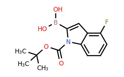 CAS 1000068-25-6 | {1-[(tert-butoxy)carbonyl]-4-fluoro-1H-indol-2-yl}boronic acid
