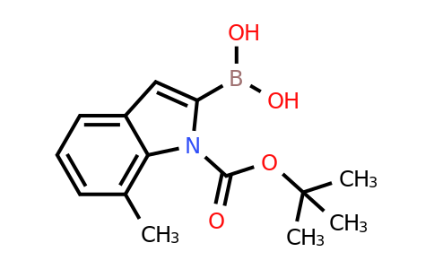 CAS 1000068-66-5 | 1H-Indole-1-carboxylic acid, 2-borono-7-methyl-, 1-(1,1-dimethylethyl) ester
