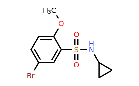 CAS 1000339-35-4 | 5-bromo-N-cyclopropyl-2-methoxybenzenesulfonamide