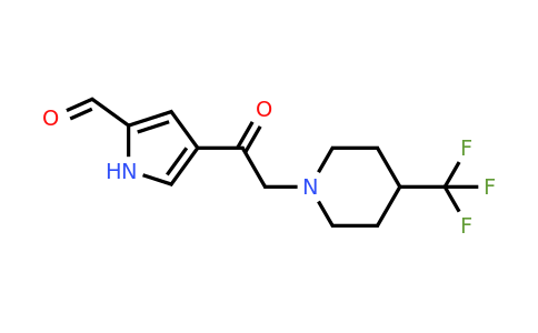 CAS 1000339-90-1 | 4-(2-(4-(Trifluoromethyl)piperidin-1-yl)acetyl)-1H-pyrrole-2-carbaldehyde