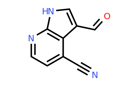 CAS 1000340-48-6 | 3-formyl-1H-pyrrolo[2,3-b]pyridine-4-carbonitrile
