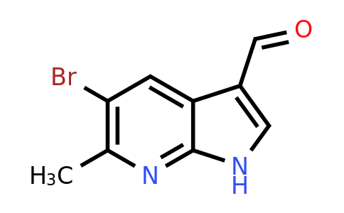 CAS 1000343-91-8 | 5-bromo-6-methyl-1H-pyrrolo[2,3-b]pyridine-3-carbaldehyde