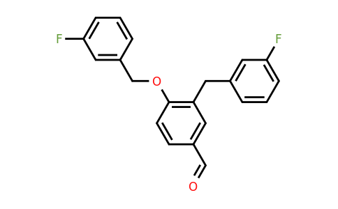 CAS 1000370-24-0 | 4-[(3-fluorophenyl)methoxy]-3-[(3-fluorophenyl)methyl]benzaldehyde