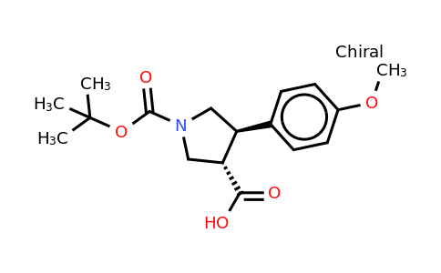 CAS 1000415-75-7 | Boc-(+/-)-trans-4-(4-methoxy-phenyl)-pyrrolidine-3-carboxylic acid