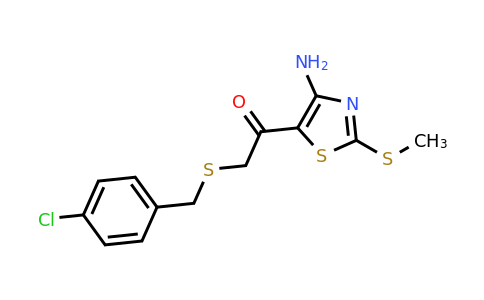 CAS 1000574-67-3 | 1-(4-Amino-2-(methylthio)thiazol-5-yl)-2-((4-chlorobenzyl)thio)ethanone