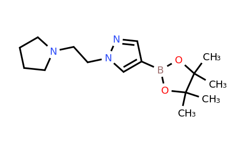 CAS 1000802-52-7 | 1-[2-(pyrrolidin-1-yl)ethyl]-4-(tetramethyl-1,3,2-dioxaborolan-2-yl)-1H-pyrazole