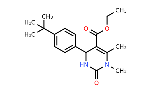 CAS 1000927-59-2 | Ethyl 4-(4-(tert-butyl)phenyl)-1,6-dimethyl-2-oxo-1,2,3,4-tetrahydropyrimidine-5-carboxylate