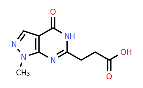 CAS 1000931-71-4 | 3-{1-methyl-4-oxo-1H,4H,5H-pyrazolo[3,4-d]pyrimidin-6-yl}propanoic acid