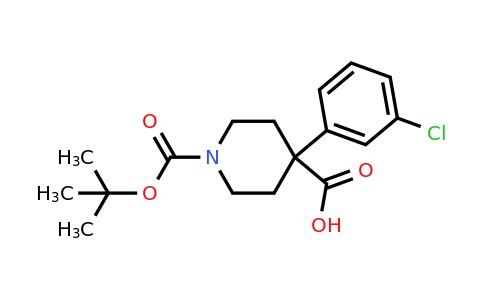 CAS 1001124-90-8 | 1-Boc-4-(3-chlorophenyl)-4-carboxypiperidine