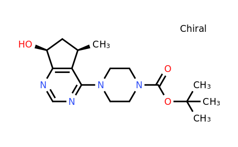 CAS 1001201-61-1 | tert-Butyl 4-((5R,7S)-7-hydroxy-5-methyl-6,7-dihydro-5H-cyclopenta[d]pyrimidin-4-yl)piperazine-1-carboxylate