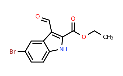 CAS 100123-25-9 | Ethyl 5-bromo-3-formyl-1H-indole-2-carboxylate