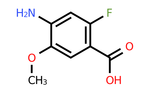 CAS 1001346-91-3 | 4-amino-2-fluoro-5-methoxybenzoic acid