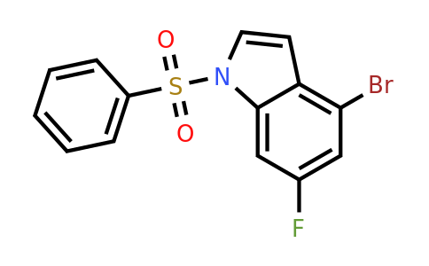 CAS 1001394-95-1 | 1-(benzenesulfonyl)-4-bromo-6-fluoro-1H-indole