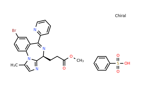 CAS 1001415-66-2 | benzenesulfonic acid; methyl 3-[(7S)-12-bromo-3-methyl-9-(pyridin-2-yl)-2,5,8-triazatricyclo[8.4.0.0²,⁶]tetradeca-1(10),3,5,8,11,13-hexaen-7-yl]propanoate