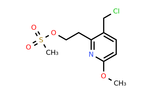 CAS 1003589-87-4 | 2-[3-(chloromethyl)-6-methoxypyridin-2-yl]ethyl methanesulfonate