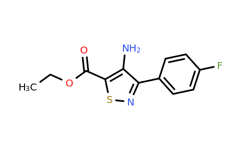 CAS 100361-54-4 | Ethyl 4-amino-3-(4-fluorophenyl)isothiazole-5-carboxylate