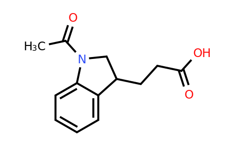 CAS 100372-64-3 | 3-(1-acetyl-2,3-dihydro-1H-indol-3-yl)propanoic acid
