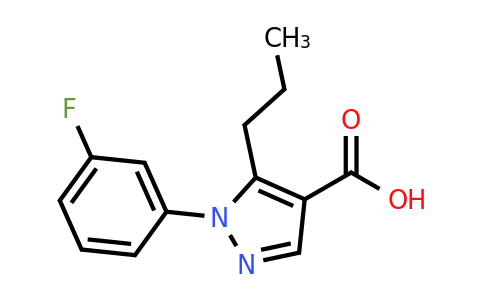 CAS 1003748-66-0 | 1-(3-fluorophenyl)-5-propyl-1H-pyrazole-4-carboxylic acid