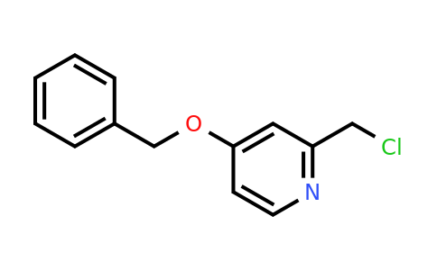 CAS 100375-81-3 | 4-(Benzyloxy)-2-(chloromethyl)pyridine