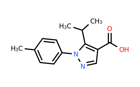 CAS 1003750-79-5 | 1-(4-Methylphenyl)-5-(propan-2-yl)-1H-pyrazole-4-carboxylic acid