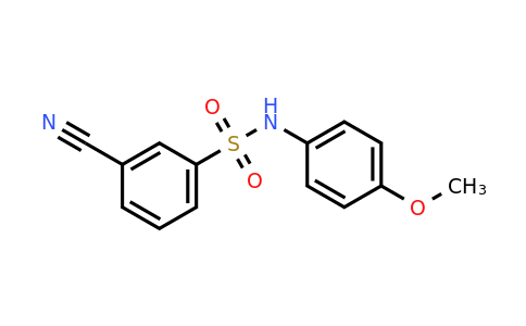 CAS 1004035-01-1 | 3-Cyano-N-(4-methoxyphenyl)benzenesulfonamide