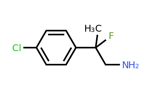 CAS 1004282-47-6 | 2-(4-chlorophenyl)-2-fluoropropan-1-amine