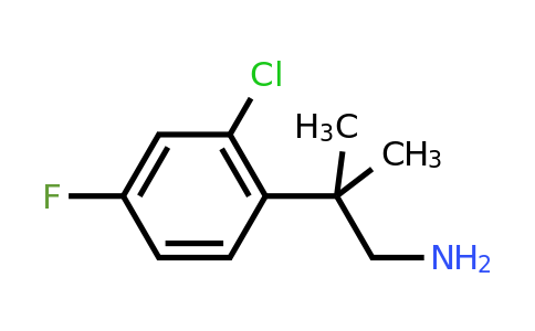 CAS 1004285-25-9 | 2-(2-Chloro-4-fluorophenyl)-2-methylpropan-1-amine