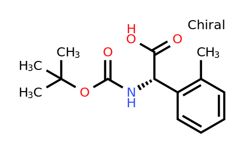 CAS 1004759-89-0 | (2S)-2-[(Tert-butoxy)carbonylamino]-2-(2-methylphenyl)acetic acid