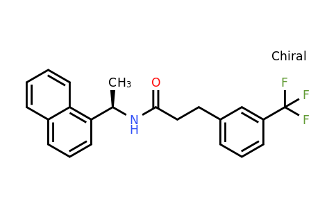 CAS 1005450-55-4 | (R)-N-(1-(Naphthalen-1-yl)ethyl)-3-(3-(trifluoromethyl)phenyl)propanamide