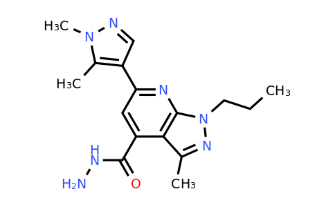 CAS 1006327-19-0 | 6-(1,5-Dimethyl-1H-pyrazol-4-yl)-3-methyl-1-propyl-1H-pyrazolo[3,4-b]pyridine-4-carbohydrazide