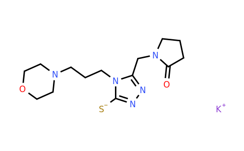 CAS 1006432-73-0 | potassium {4-[3-(morpholin-4-yl)propyl]-5-[(2-oxopyrrolidin-1-yl)methyl]-4H-1,2,4-triazol-3-yl}sulfanide