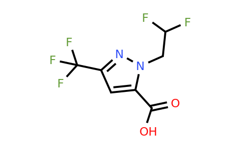 CAS 1006462-23-2 | 1-(2,2-Difluoroethyl)-3-(trifluoromethyl)-1H-pyrazole-5-carboxylic acid