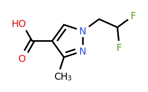 CAS 1006486-66-3 | 1-(2,2-Difluoroethyl)-3-methyl-1H-pyrazole-4-carboxylic acid