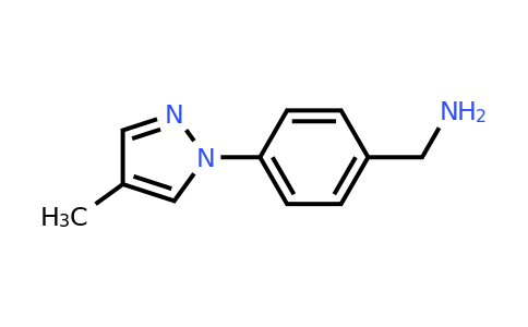 CAS 1006951-00-3 | (4-(4-Methyl-1H-pyrazol-1-yl)phenyl)methanamine