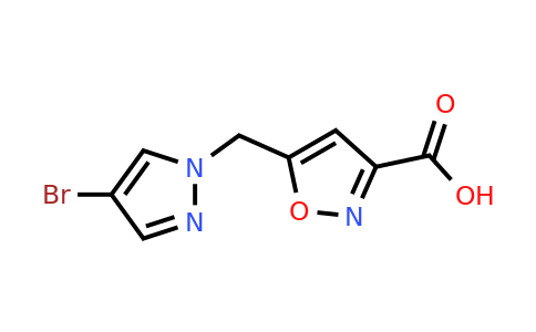 CAS 1007514-40-0 | 5-[(4-bromo-1H-pyrazol-1-yl)methyl]-1,2-oxazole-3-carboxylic acid