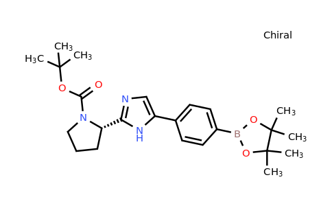 CAS 1007882-12-3 | tert-butyl (2S)-2-{5-[4-(4,4,5,5-tetramethyl-1,3,2-dioxaborolan-2-yl)phenyl]-1H-imidazol-2-yl}pyrrolidine-1-carboxylate
