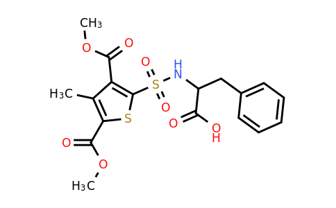 CAS 1007925-69-0 | 2-[3,5-bis(methoxycarbonyl)-4-methylthiophene-2-sulfonamido]-3-phenylpropanoic acid