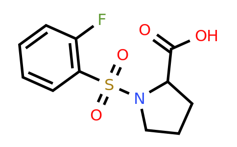 CAS 1007962-28-8 | 1-(2-fluorobenzenesulfonyl)pyrrolidine-2-carboxylic acid