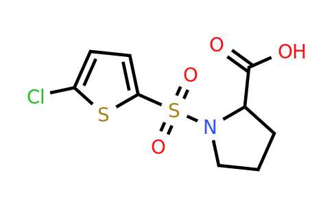 CAS 1007999-30-5 | 1-[(5-chlorothiophen-2-yl)sulfonyl]pyrrolidine-2-carboxylic acid