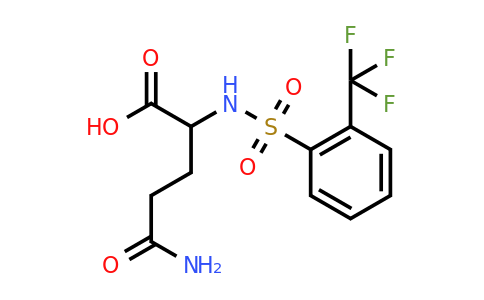 CAS 1008001-96-4 | 4-carbamoyl-2-[2-(trifluoromethyl)benzenesulfonamido]butanoic acid