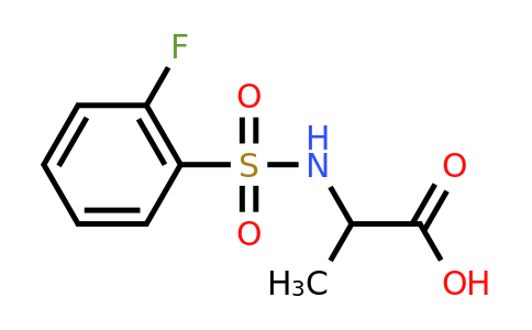 CAS 1008050-74-5 | 2-(2-fluorobenzenesulfonamido)propanoic acid
