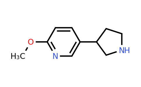 CAS 1008112-12-6 | 2-Methoxy-5-(pyrrolidin-3-YL)pyridine
