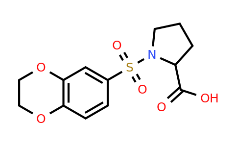 CAS 1008191-83-0 | 1-(2,3-dihydro-1,4-benzodioxine-6-sulfonyl)pyrrolidine-2-carboxylic acid