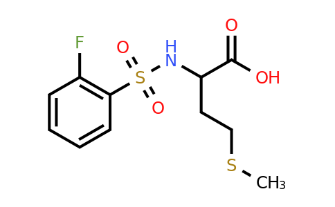 CAS 1008243-60-4 | 2-(2-fluorobenzenesulfonamido)-4-(methylsulfanyl)butanoic acid