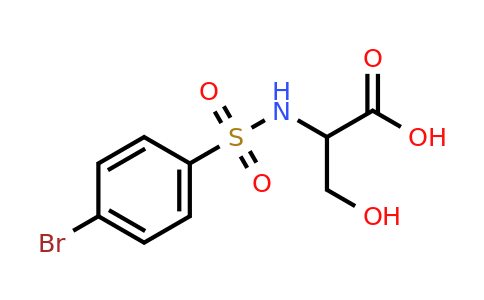 CAS 1008243-95-5 | 2-(4-bromobenzenesulfonamido)-3-hydroxypropanoic acid