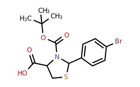 CAS 1008262-90-5 | 3-BOC-2-(4-Bromo-phenyl)-thiazolidine-4-carboxylic acid