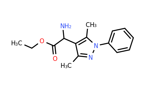 CAS 1008283-83-7 | Ethyl 2-amino-2-(3,5-dimethyl-1-phenyl-1H-pyrazol-4-yl)acetate