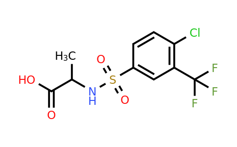 CAS 1008594-59-9 | 2-[4-chloro-3-(trifluoromethyl)benzenesulfonamido]propanoic acid